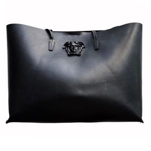 Black Versace Medusa Palazzo Tote